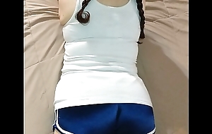 Sin a obscure YOUR HARD Load of shit Down Their way SEXY SHINY BLUE SHORTS