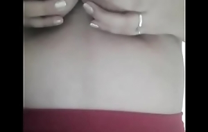 Rubbing my tits