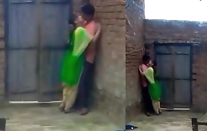 Bus students kissing in family in school